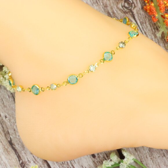 "Dainty Anklet for Women – Elegant Everyday Jewelry & Perfect Gift | MLCRC1259 - Picture 1 of 10